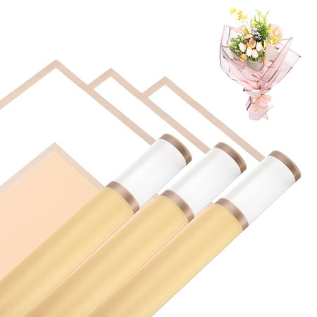 Flower Wrapping Paper, 57cm/22 Inch Champagne Gold Packaging Paper, Pack of 10