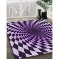 thumbnail image 2 of Ahgly Company Indoor Square Patterned Bright Lilac Purple Area Rugs, 7' Square, 2 of 6