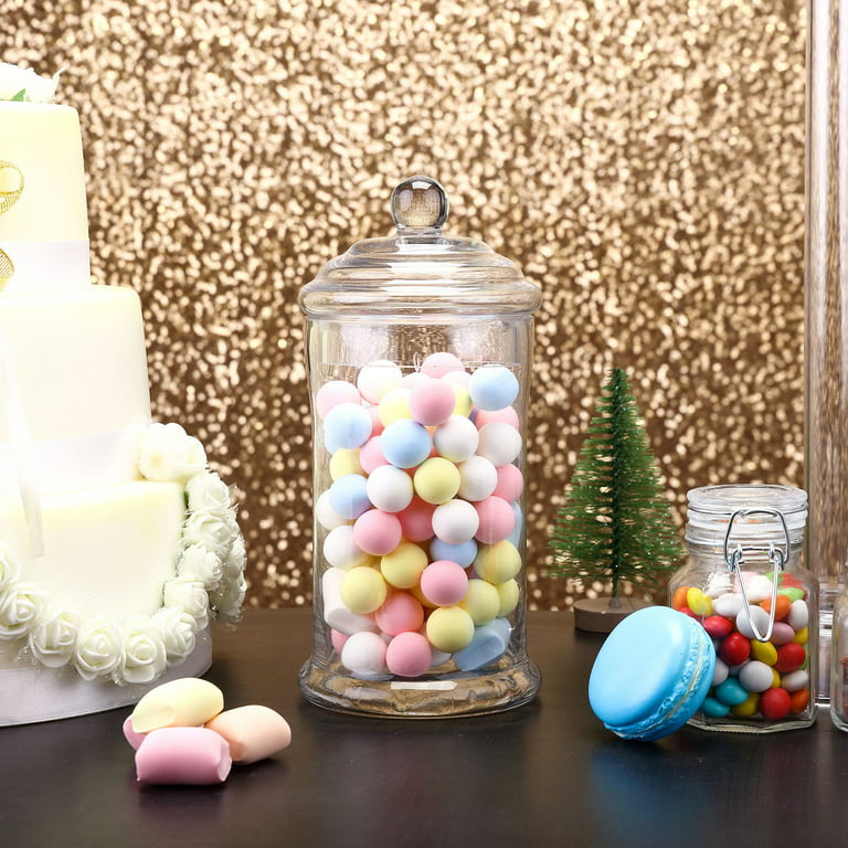 Fun Express Bulk Apothecary Jars, Candy Jars, 12 Pieces, 3 Sizes, Wedding, Reception, Grand Event, Birthday Party Supplies