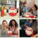 thumbnail image 4 of Microwave Popcorn Maker Red Mini Bucket Style Popcorn Bowl Silicone Lid Microwave Safe, 4 of 5
