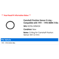 thumbnail image 2 of Camshaft Position Sensor O-ring - Compatible with 1991 - 1995 BMW 318is 1992 1993 1994, 2 of 2