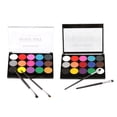 thumbnail image 1 of Abbracc 2 Sets Face Body Paint w/ Brush Kid Make Up Colors Stage Holiday Face Paint, 1 of 9