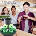 thumbnail image 2 of Dispensador de vinos Dispensadores a prueba de derrames portátiles para exteriores Festival de fiesta de playa Celebración Herramientas de beber con 6 gafas Eigraketly HA011867-00, 2 of 7