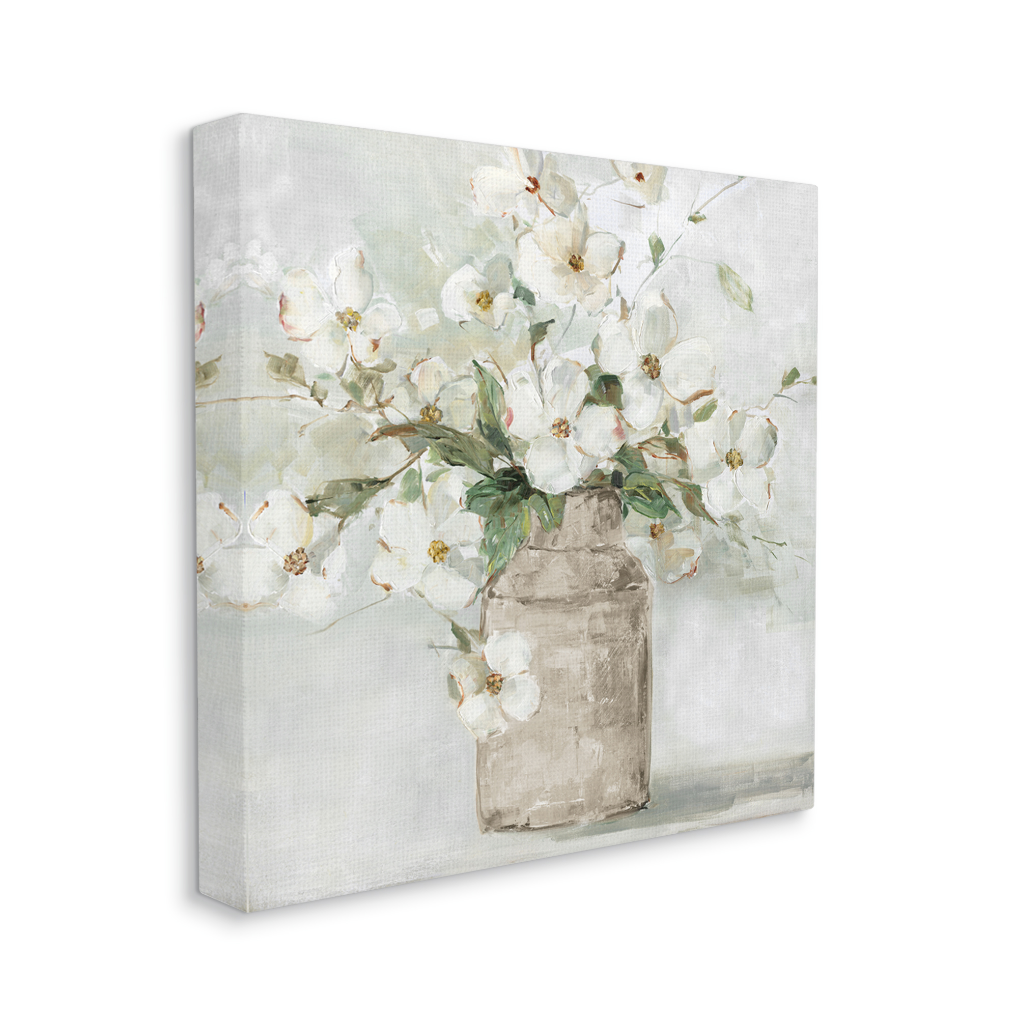Stupell Industries Lady's Smock Floral Bouquet Rustic Milk Tin Blooming, 36 x 36, Design by Sally Swatland