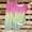 Pink, variant on FAHXNVB Two Piece Sets for Women Gradient Color Short Sleeve Tie Knot Shirts and Wide Leg Pants Set Casual Summer Sets