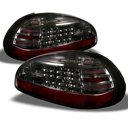 Grand Caravan Tail Light Lamp - Fits 97-03 Pontiac Grand Prix Smoked Philips Lumileds LED Tail Lights Brake Lamp