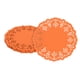 thumbnail image 1 of 50 piezas de servilletas de papel, servilletas de papel de encaje de 3.5 pulgadas, manteles desechables de papel naranja, 1 of 7