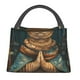 thumbnail image 1 of Fotbe Surreal Meditating Cat Bolsa Térmica Portátil con Estampado, Bolsa de Entrega de Alimentos Aislada, Bolsa Reutilizable de Gran Capacidad para Comidas y Supermercado, 1 of 6