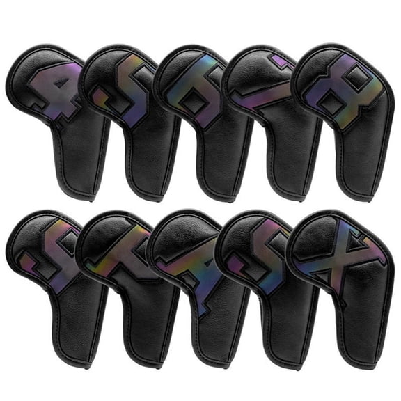 10PCS Golf Iron Club Covers Golf Club Covers Protective Covers Golf Supplies Gift Club Covers
