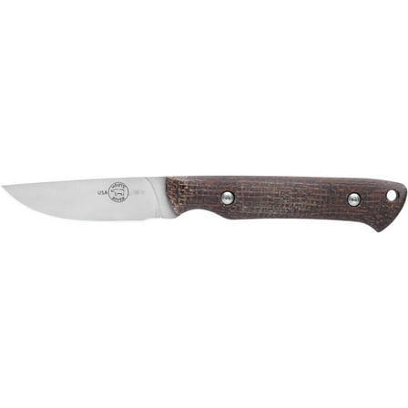 White River Knives Small Game Fixed Blade Knife 2.62" Drop Point CPM MagnaCut Stonewashed Blade Micarta Handle Natural