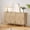 Oak, variant on LEFHDA 53" Dresser Fluted 6 Drawer Dresser, Large Modern Chest of Drawers, Wide Wood Storage Dressers Organizer Storage Cabinet for Bedroom Living Room Hallway Entryway