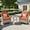 Coarse Orange Red, variant on Vcatnet Outdoor Swivel Gliders Set of 2 with Side Table, 3 Pieces Outdoor Patio Furniture Wicker Swivel Rocking Chairs, Swivel Rocker Patio Chairs Set for Porch, Backyard, Coarse Orange Red