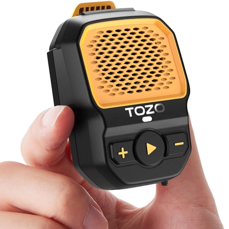 TOZO PM1 Wearable Bluetooth Speaker with ChatGPT AI Assistants, 20Hrs Clip-On Wireless Waterproof Mini Speaker, Hands-Free Gifts for Working, Sports, Black