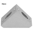 thumbnail image 1 of 30Pcs Aluminum Corner Bracket 2 Holes Right Angle L Type for 2020 Aluminum Profile, 1 of 3