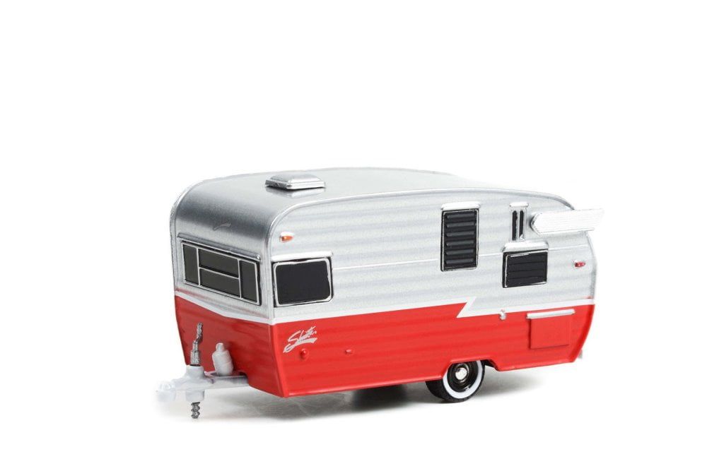 Greenlight Shasta Airflyte 15' Camper Trailer, Blue, 1:24 Diecast