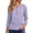 Purple, variant on XuJwPNcy 3/4 Length Sleeve Womens Tops Casual V-Neck Button Blouse Ladies Eyelet Top Spring Summer Fashion Outfit