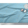 thumbnail image 3 of Soimoi Cotton Voile Fabric French Horn Musical Instrument Printed Fabric 1 Yard 42 Inch Wide, 3 of 3