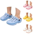 thumbnail image 3 of Kids Casual Platform Clogs Toddler Lightweight Clogs for Indoor Outdoor, Quick-Dry EVA Slippers with Adjustable Heel Strap, Summer Beach & Home Shower Shoes for Boys Girls Pink 8-9 Years, 3 of 8