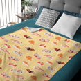 thumbnail image 2 of Sushi Salmon nori Fish roe Lightweight Super Soft Cozy Throw Blanket Warm and Lightweight Soft Flannel Blankets Small for Kid Bed Blanket Sushi Salmon Nori Fish Roe Small for Kid, 2 of 7