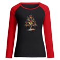 thumbnail image 3 of Summer Savings Clearance! Long Sleeve Shirts for Women Womens Christmas Shirts Long Sleeve Casual Pullover Crew Neck Fall Tops Buffalo Plaid Fashion Sweatshirts Xmas Tee Blusas de Mujer Elegantes, 3 of 5