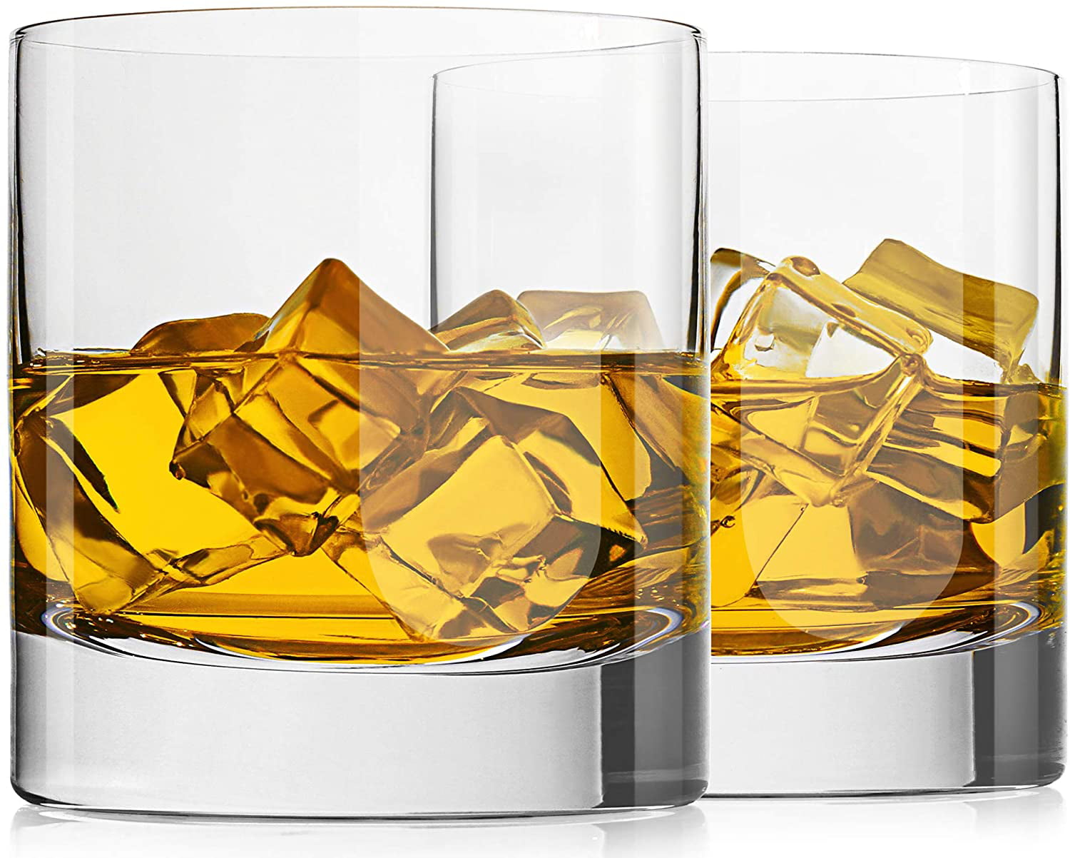 10 oz Protective Box LANFULA Crystal Whiskey Glass Set of 2 Premium Lead Free Crystal Old Fashioned Twist Cocktail Tumblers