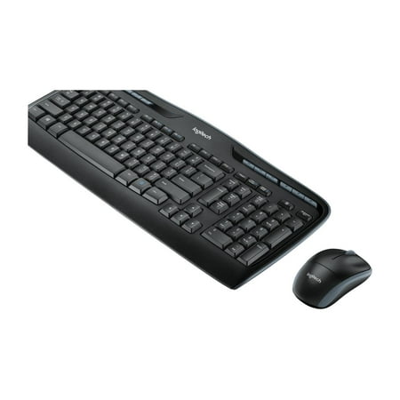 Logitech - MK320 Full-size Wireless Membrane Keyboard and Mouse Bundle - Black