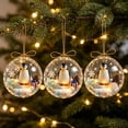thumbnail image 6 of Glowing Christmas Story Ornament, Light-Up Mini Holiday Scene in Clear Acrylic Ball, Penguin Design for Christmas Tree Hanging Holiday Decor, 3.15 Inch, 6 of 6