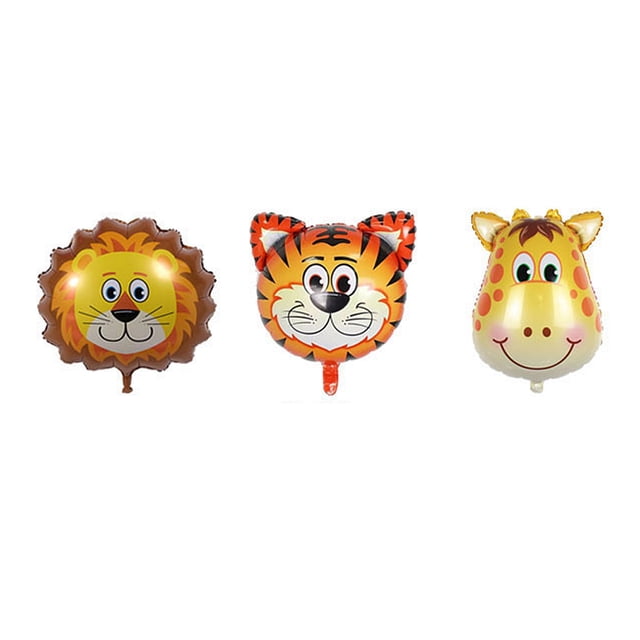 18 unids/set globo de papel de aluminio globo fiesta de cumpleaños niños fiesta de cumpleaños decoración fiesta DIY suministros de Kits de decoración para fiestas Conjunto de animales del bosque 9 Kearding HA004038-09
