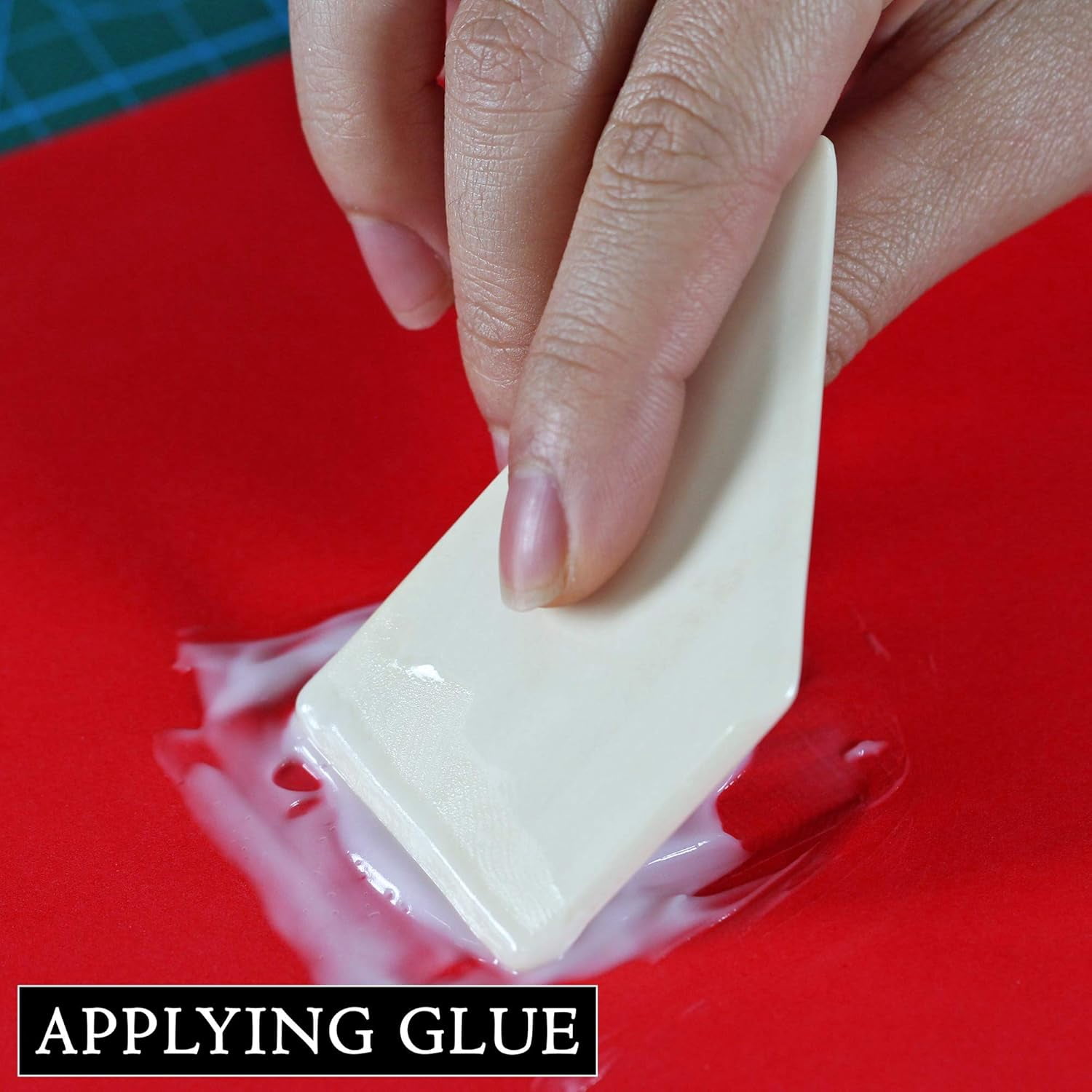 Square Bone Folder - Genuine Bone, Paper & Leather Crafts, Card Making, Origami, Bookbinding, Scrapbooking, Non-Scratch, Non-Stick