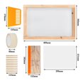 thumbnail image 3 of Kit de serigrafía Timcorr Kit de inicio de pantalla Rascador de tinta de madera Película transparente, 3 of 6