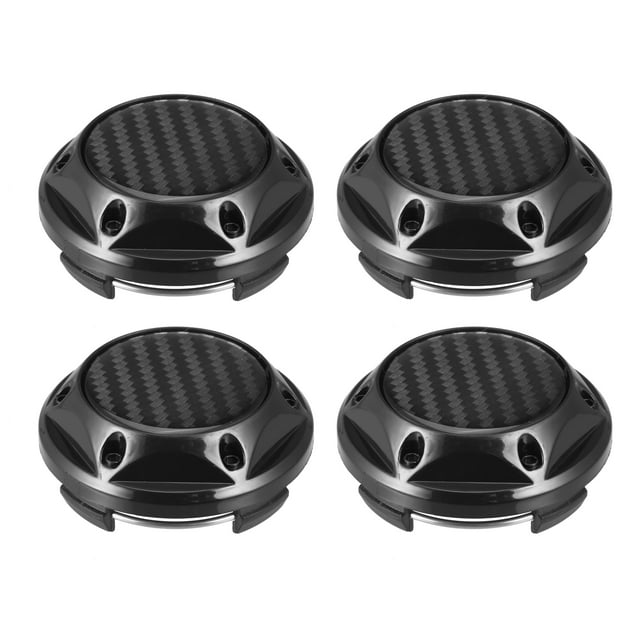 Unique Bargains 4pcs 63mm 67mm Wheel Center Hub Caps Hubcaps Covers Universal Rims Hub Cap Parts for Car Black