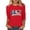 Red-2, variant on Womens Floral Graphic Tees 3/4 Sleeve Trendy Holiday Patriotic Tshirts Tops Independence Day Vacation Pullover Navy, 4XL