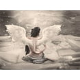 thumbnail image 2 of Babette 14x12 Gold Ornate Wood Framed with Double Matting Museum Art Print Titled - Angel Babette, 2 of 4