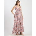 thumbnail image 3 of Moomaya Sleeveless V Neck A-Line Printed Dress - Women's Boho A-Line Dress, 3 of 9
