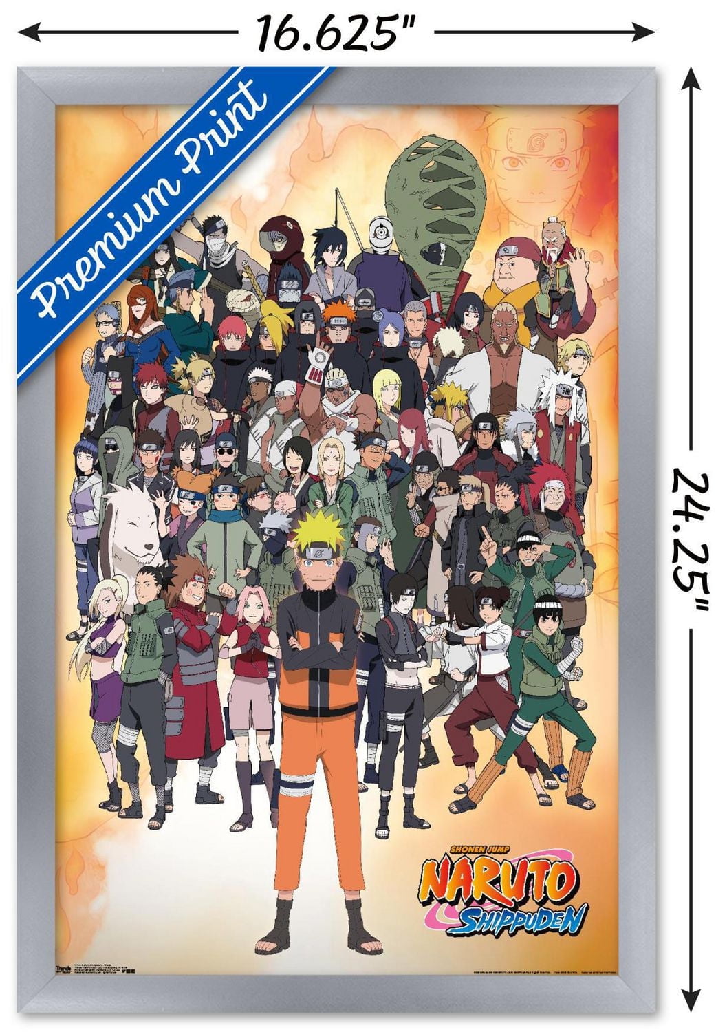 Naruto Shippuden - Group Wall Poster, 22.375" x 34"