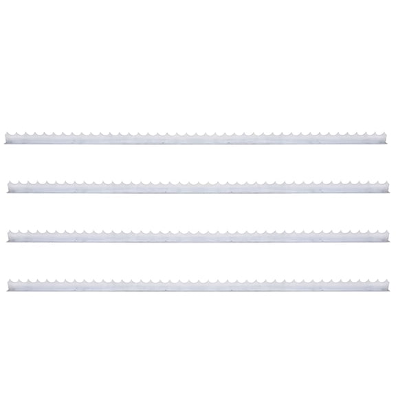 vidaXL Wall Spikes 4 pcs 3.3' Galvanized Steel