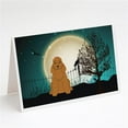 thumbnail image 1 of Halloween Scary Cocker Spaniel Red Greeting Cards & Envelopes - Pack of 8, 1 of 1
