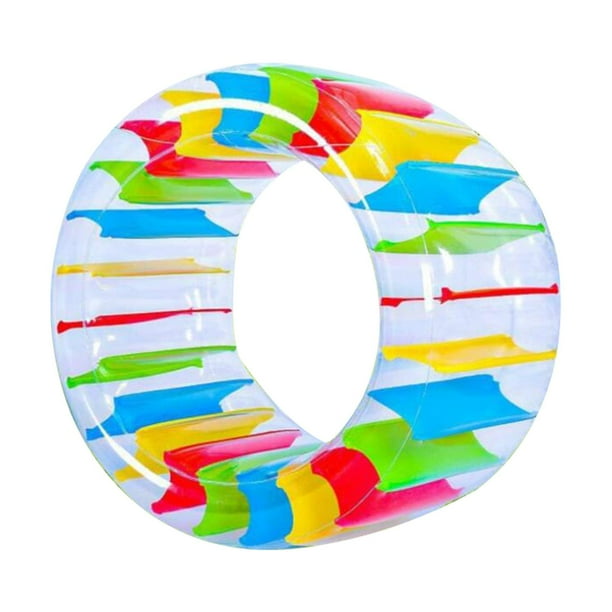 Rueda inflable para el agua, flotador de piscina, balsa inflable, juguete de piscina, flotador de agua, flotador de rodillo para niños, tubo flotante