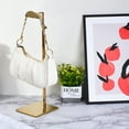 thumbnail image 6 of Purse Display Stand Set 2 Pack Metal Adjustable Height Handbag Rack Single Hook Holder for Boutique Store  Gold, 6 of 6