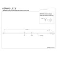thumbnail image 4 of KSR601 72" Adjustable Stainless Steel Shower Curtain Rod with Rod Base, 4 of 4