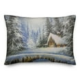 thumbnail image 2 of Creative Products Christmas Cozy Cabin 20 x 14 Spun Poly Pillow, 2 of 3