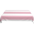 thumbnail image 4 of Pink Stripes, White Stripes, Striped Pattern Rectangle Table Cloth Soft Washable Oblong Tablecloth Covers for Kitchen & Table Linens 60" x 102", 4 of 8