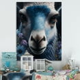 thumbnail image 2 of Designart Llama Portrait With Flowers I Canvas Wall Art, 2 of 5