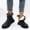 Dark Blue, variant on Winter Boots for Women,Fur Boots,Womens Winter Boots,Warm,Slip on,Waterproof,Printed,PU,Brown,(US:7)