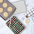 thumbnail image 5 of Yayeee Pot Holders Kitchen Heat Resistant with Pocket 7"x9.8" Cotton Oven Cooking Hot Pads, Green Block Pattern, 5 of 7