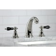 thumbnail image 3 of Kingston Brass KB986AKLPN Duchess Widespread Bathroom Faucet with Plastic Pop-Up, Polished Nickel, 3 of 5