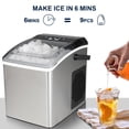 thumbnail image 2 of Máquina de hielo portátil Koolatron para encimera, acero inoxidable, 26 kg/d, 2 of 7