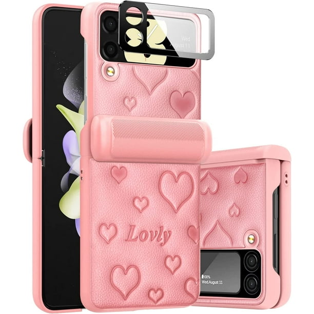 for Samsung Z Flip 4 Case with Hinge Protection, Cute