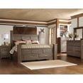thumbnail image 5 of Bowery Hill Wood Dark Brown King Bed Rectangular 68" H x 86.5" W x 92" D, 5 of 9