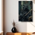thumbnail image 4 of Bergamasco Sheepdog Dog and Guitar Picture Poster Unframe, Bergamasco Sheepdog Dog Canvas Frame Ready to Hang - Funny Bathroom Decor - Gifts For Her, 4 of 6
